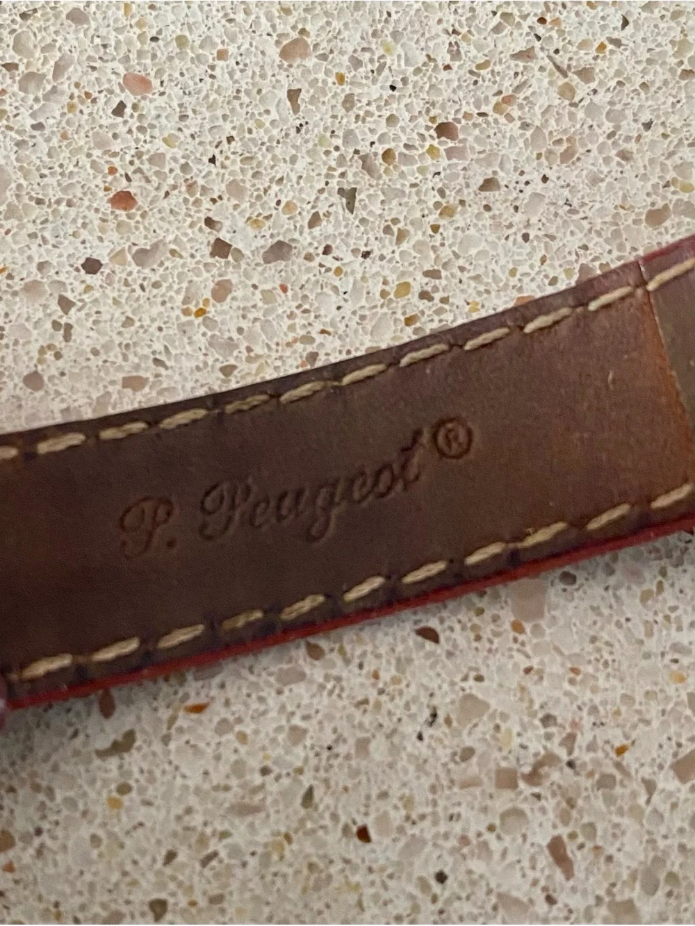 Vintage Peugeot Women’s Watch with Leather Band